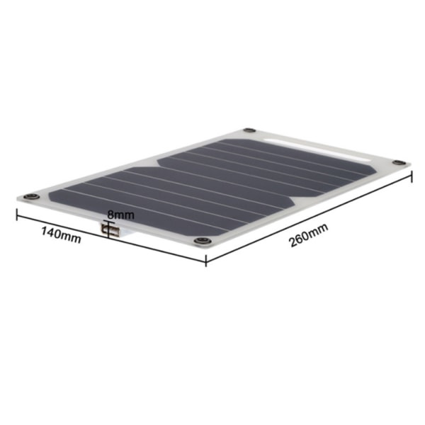 Solcellepanel-oplader, bærbar tynd solcelle til mobilcamping