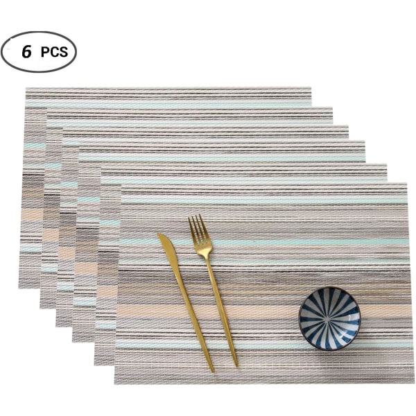 6:a bordstabletter, värmeisolerande bordstabletter Fläckbeständiga