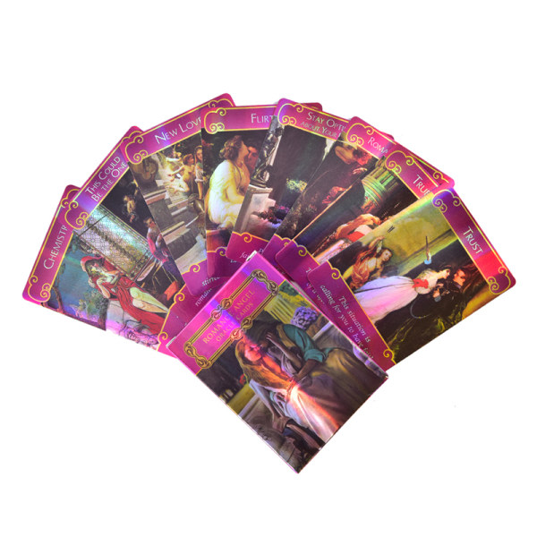 Holographic Romance Angels Oracle Tarot Cards English Board Gam Multicolor en one size