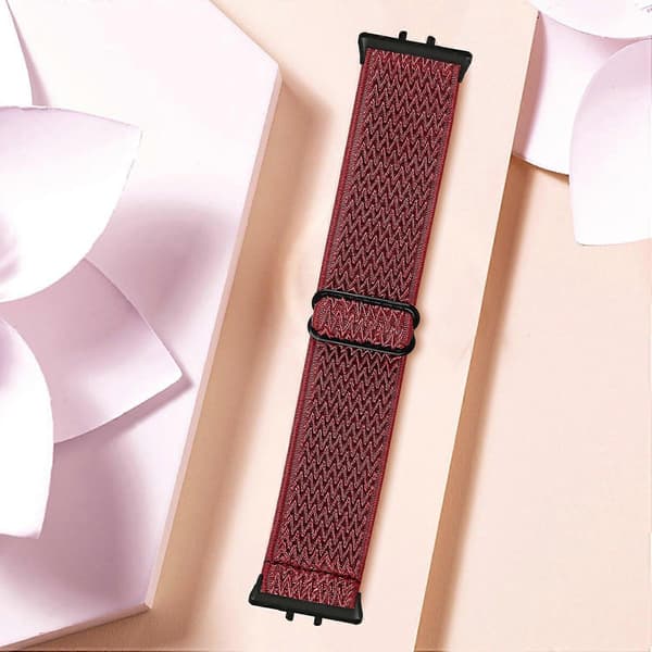 Vævet Armbånd i Elastisk Materiale til Samsung Galaxy Fit3 SM-R390, Sort Kobling Style K