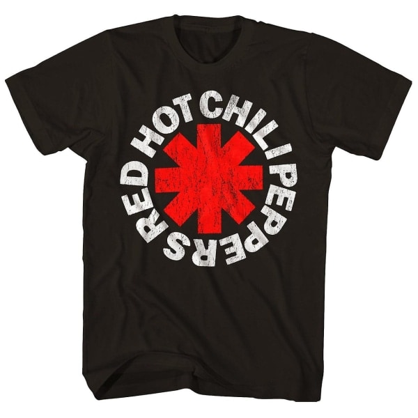 Red Hot Chili Peppers T-skjorte Officiell Asterisk Logotyp T-skjorte Svart XL