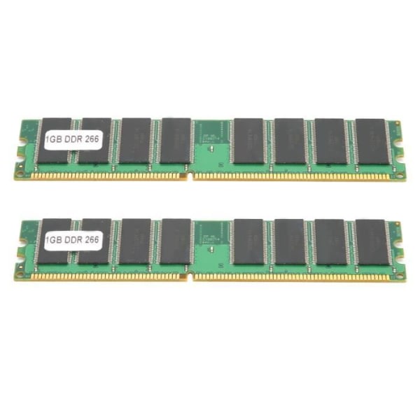 -minneskort 2st Desktop-minnesmodul Full kompatibilitet Dubbelsidig 16-korns DDR 1GB 226Mhz PC-2100