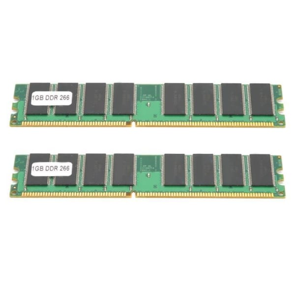 -muistitikut 2 kpl Työpöytämuistimoduuli Täydellinen yhteensopivuus Kaksisivuinen 16-siruinen DDR 1 Gt 226 MHz PC-2100