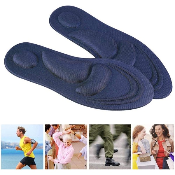 Ortopædisk bue-støttesål, Memory Foam skokuder, Plantar F
