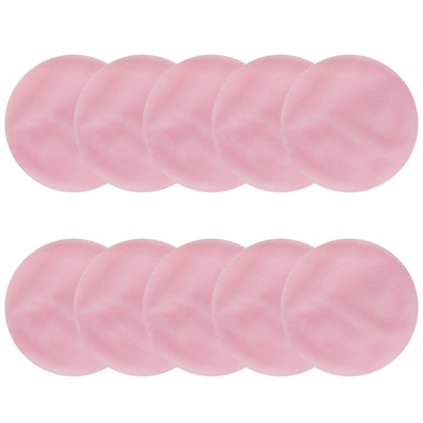 CDQ 10 st återanvändbara sminkborttagningsdynor med dragsko, rosa