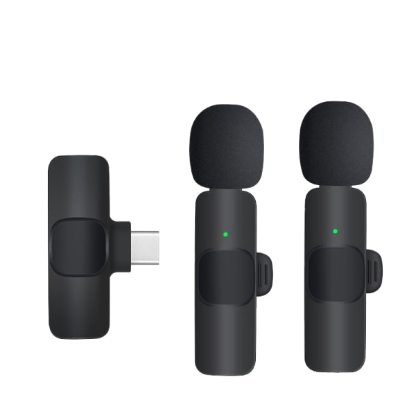 CDQ Kit 2x Mini trådlös Lapela-mikrofon med Samsung Galaxy