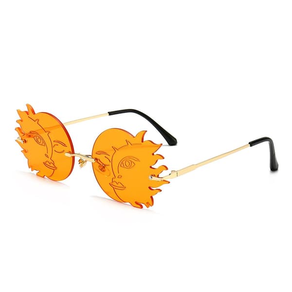 Coola solformede solbriller for kvinner, oversized, UV400, unike Black Black one size