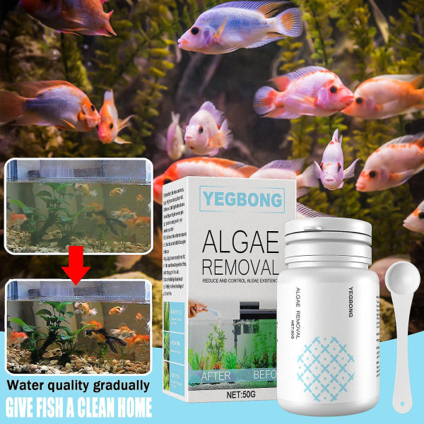 Sajy Fish Tank Moss Remover Akvarium Algborttagningsstabletter Akvariumrengöringstillbehör for CDQ