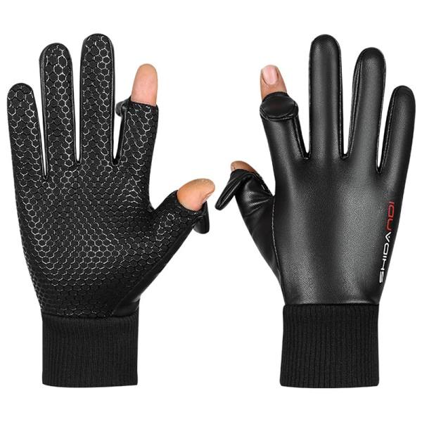 Unisex nahkakäsineet Musta Kätevä Tuulenpitävä Vedenpitävä Kosketus Musta onesize