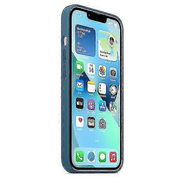 Silikondeksel med Magsafe for iPhone 13 Mobiltelefon Blue Jay
