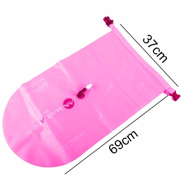 CDQ Swim Booy Waterproof Dry Bag Swim Safety Float Håll utrustningen torr ROSE Red