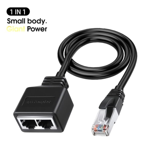 Netværkskabel Ethernet Splitter Kabel Netværksadapter