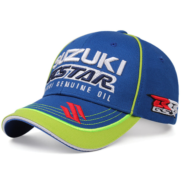 F1 Suzuki Racing Sunshade broderad baseballkeps - sininen