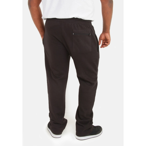 Duke Mens Kingsize Albert Åben søm joggingbukser 7XL Sort Black 7XL zdq