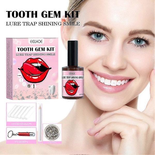 Tooth Gems Kit with UV Light and Glue DIY Tooth Jewelry Starter Kit