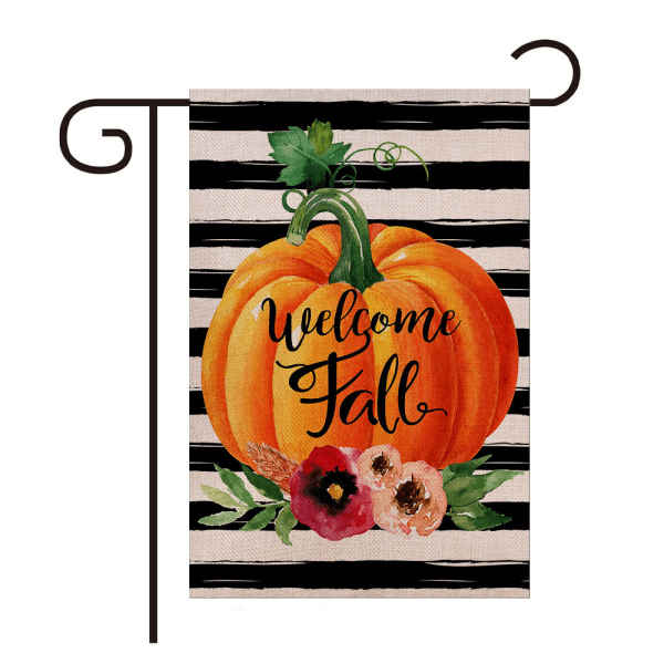 CDQ Fall Halloween Pumpkin Ghost Garden Yard Banner Banner House