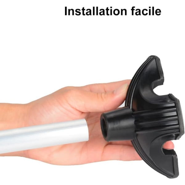 Antislip Quad Holder Cane Mat, Fyra Ben Cane Tip Udskiftning til