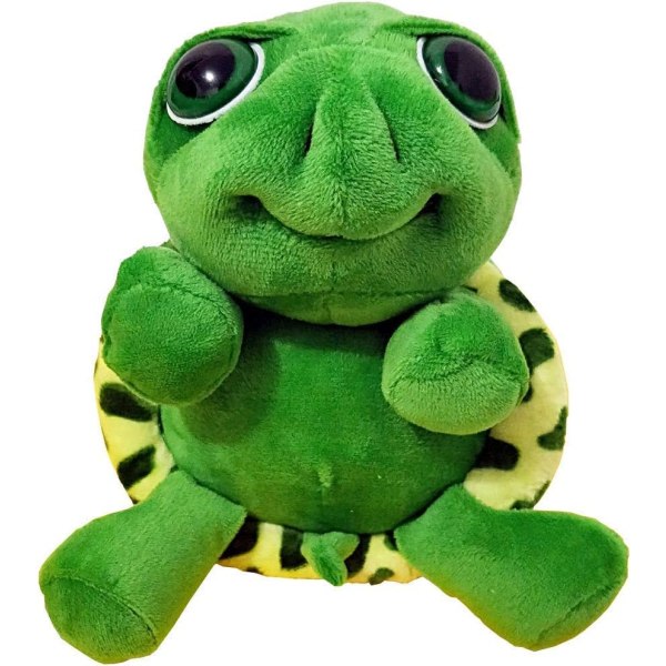 CDQ Stora ögon fyllda sköldpaddadjur Bedårande söta och varma havssköldpaddaleksaker (28 cm, grön)