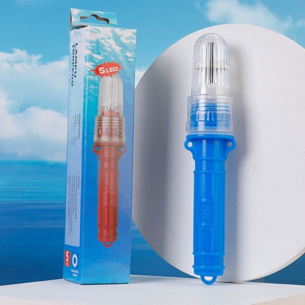 LED-fiskelampa boj signallampa BLÅ blue
