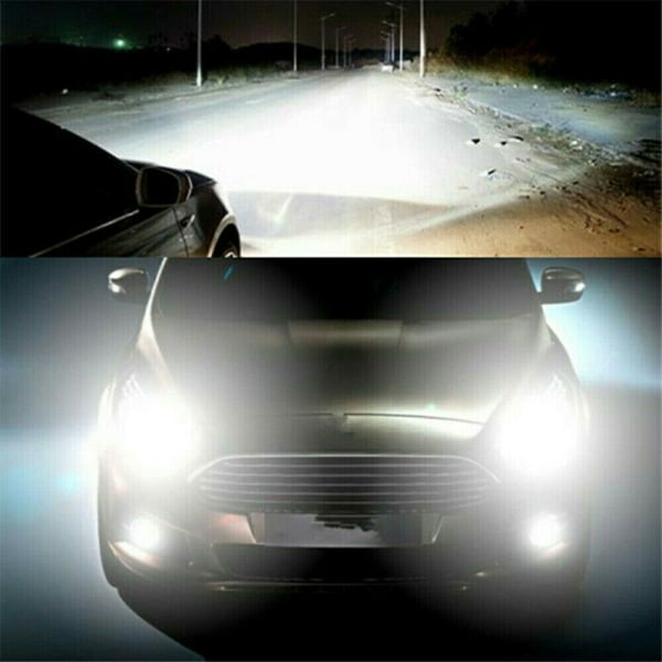 9005+9006 LED Combo COB LED-frontlyssats 360000LM Pærer Hi/Low Beam 6000K
