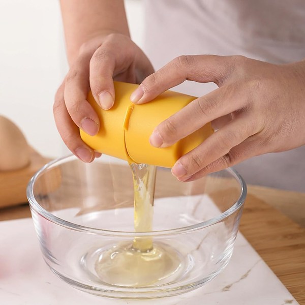 Egg Shell Opener, Hardkokt Egg Skrelleregg Cube Egg Separator Håndholdt Verktøy, Rustfritt Stål Eggskall Breaker Egg Shell Cutter Kjøkken Gadgets Orange