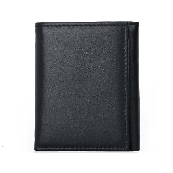 Herr Stealth Mode Trifold läderplånbok med RFID-blockering