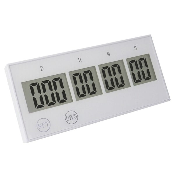 999 Dages Nedtællingsur Elektronisk Digital Timer HVID White White