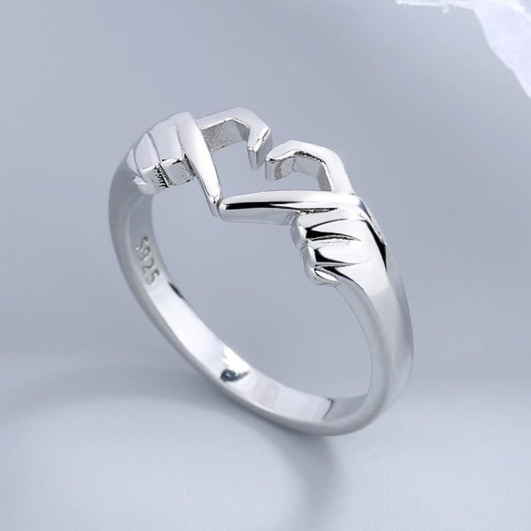 Ångest- och stressring - Fidget Ring i Silverfärg #8 #8