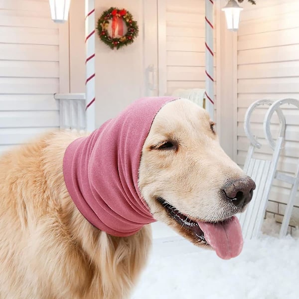 Hundtrimningshörselkåpor Ångestdämpande Hörselkåpor Anti-ljud Djurhalsduk Öronkåpor rosa pink M
