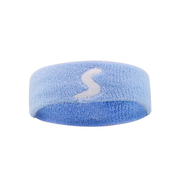 CDQ Svettband/pannband - Terry Cloth Athletic Basketball Head Sweat Blue