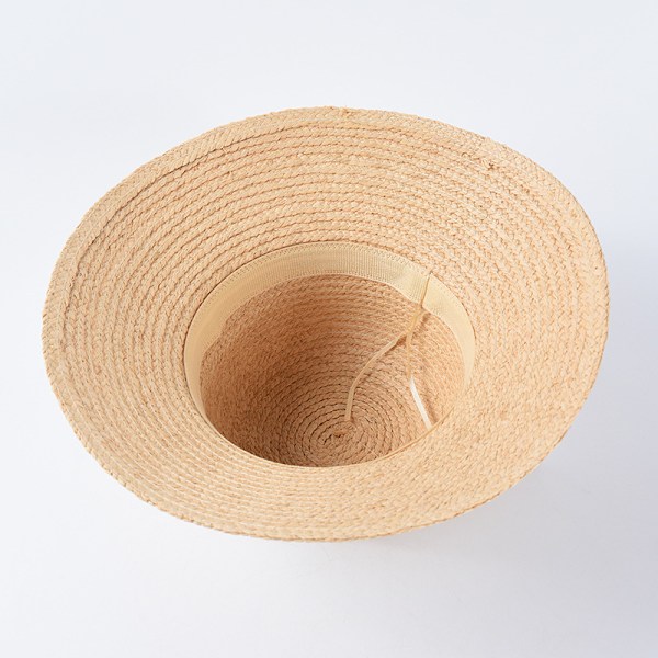 Halmhatt Dame Solbeskyttelse Halmhatter Strandhatter Sommer F