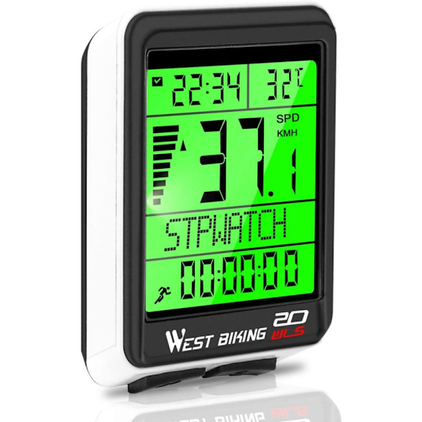 Cycle Computer, Waterproof and Digital Wireless with Automatic On/Off for Smooth Cycling Data