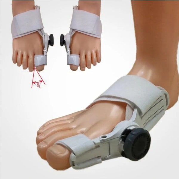 1* Hallux Valgus Korrigerare, Hallux Valgus Tåseparator - Vit