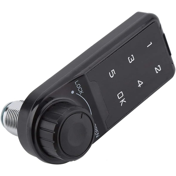 Kombinationslås, dörråtkomst Digitalt elektroniskt säkerhetsskåp Kodat skåp Touchknappsats Lösenord Nyckelåtkomstlås (1:a, svart) zdq