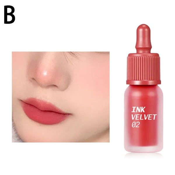 6 farger Ink Velvet Matte Dyeing Lip Gloss Moisturizer Non-Stick # 602 4G