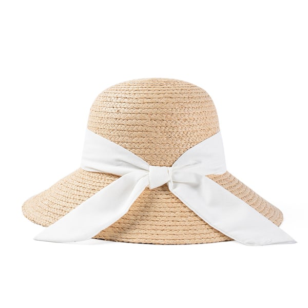 Halmhatt Dame Solbeskyttelse Halmhatter Strandhatter Sommer F
