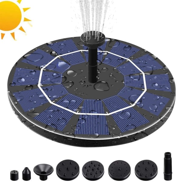CDQ 3,5W DIY Solar Fountain Pump for Water Feature Outdoor Solar