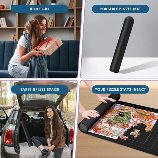 Premium Puzzle Mat - All-in-One Puzzle Station with Sorting Trays