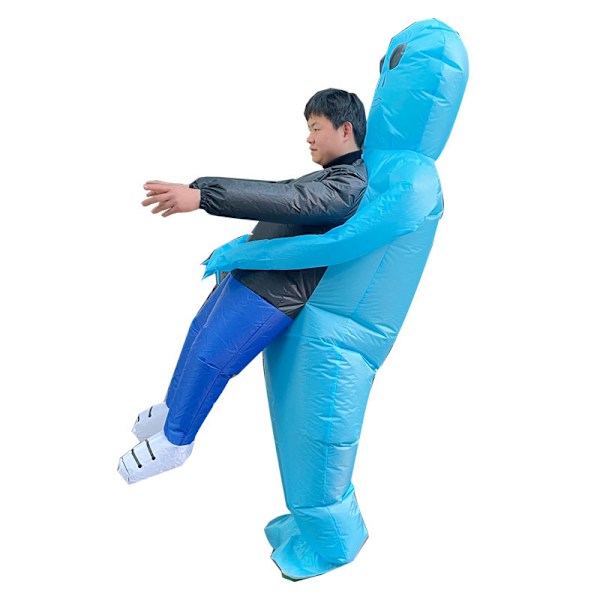 Alien Ilmapuku Halloween Cosplaylle Vaaleansininen Lake Blue Lake Blue Adult (150-190cm)