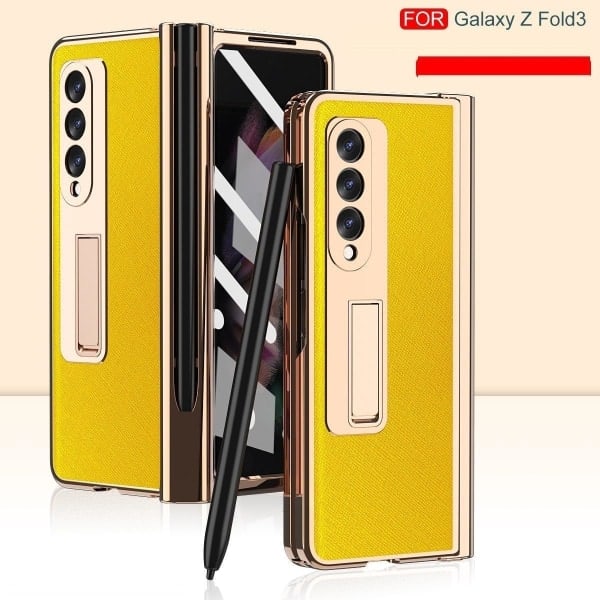 skal / case / etui for Samsung Galaxy Z Fold3 5G gul gul
