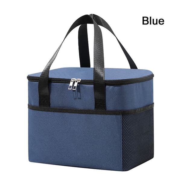 8L Isolerad Termisk Väska Kylväska Lunchväska BLÅ blue