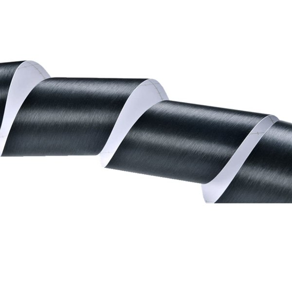 CDQ Peel & Stick PVC självhäftande vattentät väggkant (svart)