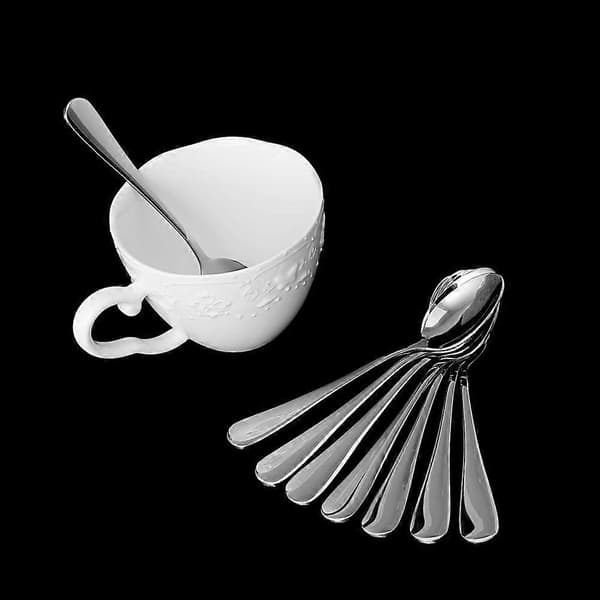 Kaffeskjeer i rustfritt stål 8 stk Mat Baking Drikke Tilbehør_tfrf