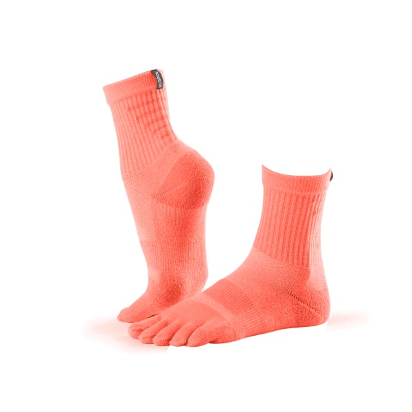 Toesox Mens Midweight Toe Socks S Orange Orange S zdq