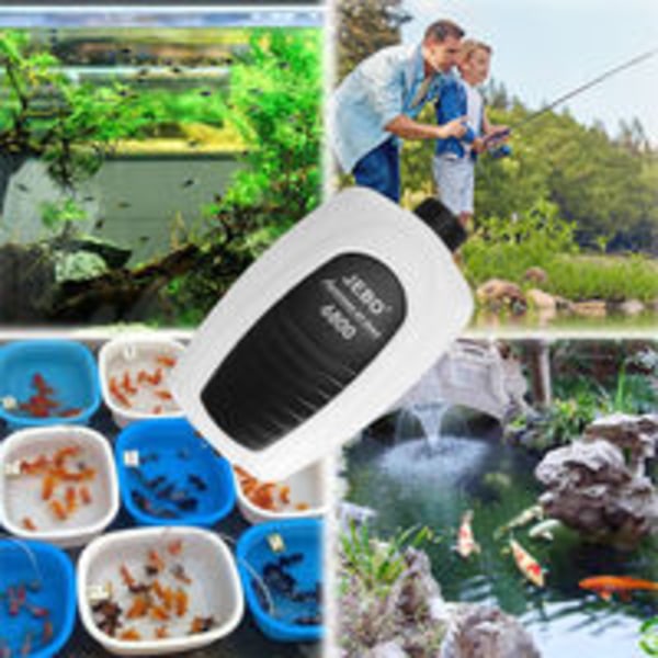 Mini Aquarium Air Pump, Tyst Aquarium Bubbler, Oxygen Aerator