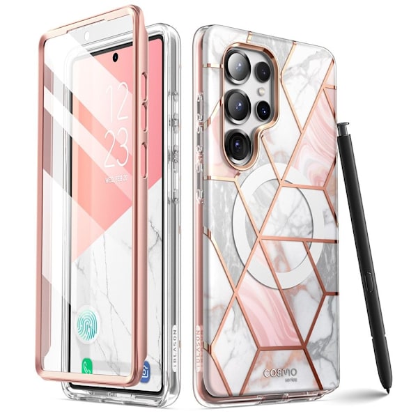 Supcase Galaxy S25 Ultra Skal MagSafe Cosmo Marmor 80