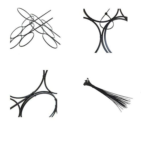 Växtstöd/Stöd för växter 2 st_TF_TF Svart 2 PACK
