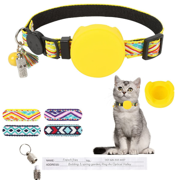 Speciel GPS-halsbånd Pet Collar Bell Pendant Su Tofs