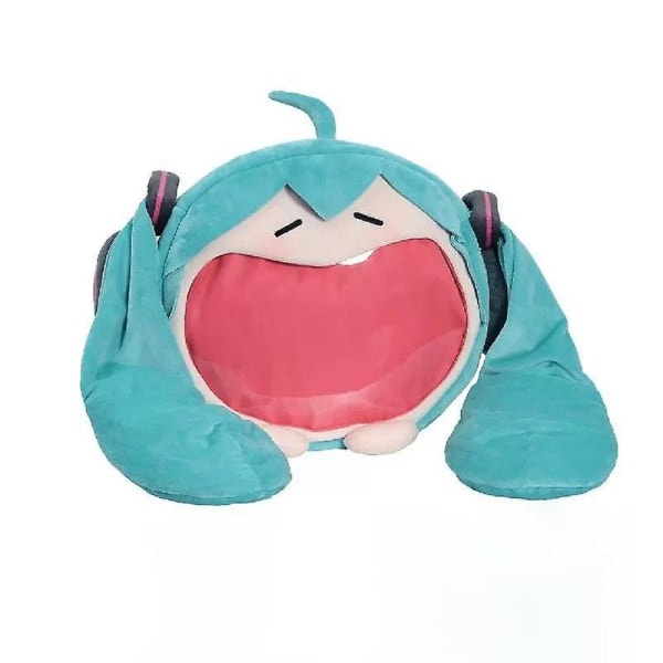Kawaii Anime Hatsune Miku Cosplay Plysch Reppu Ita Laukku Naiset Laukku Koulu Opiskelija Miehet Sametti Olkalaukku Tyttö Lahja (FMY) sininen blue