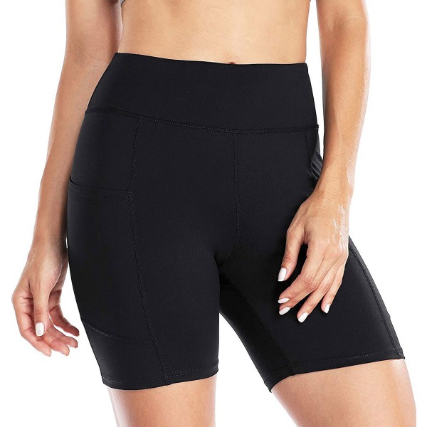 THE GYM PEOPLE Yogashorts med hög midja för kvinnors magkontroll zdq